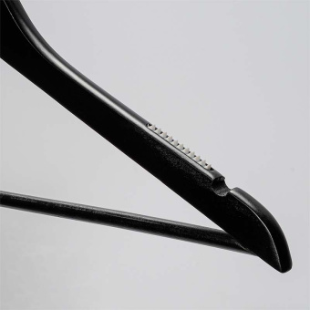 Плечики из дерева с перекладиной для одежды, L445 мм - C30N/1-T150B(черн/хром)