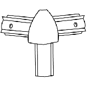 10-00-654 \ Тройник пластиковый - KMD.091.WH