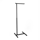 Вешало (стойка) напольное Г-образное для магазина, H1030-1415 мм - Б-Г-11(черн)