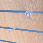 Крючок для торговой панели, пластиковый K291(прозрачный)
