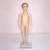 Манекен детский мальчик, в полный рост, телесный, H1000 мм - BB-2