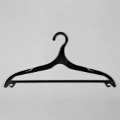 Вешалка-плечики для одежды, цвет черный, L420 мм - В-113-К(черн)