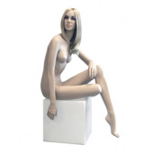 Look Type 4 \ Манекен женский, сидячий (с макияжем), H1105 мм - Look.004.00