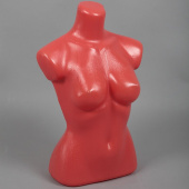 Манекен торс женский, из пластика, цвет телесный H600 мм - Т-301