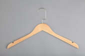 Вешалка - плечики для одежды, деревянная - C31/1(светл/зол)