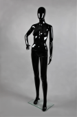 Манекен женский ростовой, черный глянцевый, H1760 мм - FAM-11/A-3(черн гл)