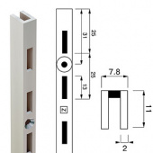 Channel N-11 \ Стойка перфорированная, H2400 мм - NEO.002.CH