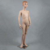Манекен детский девочка, в полный рост, телесный, H1460 мм - BB-14