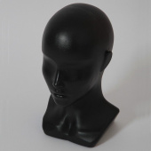 Манекен головы для шапок женский H310 мм - Г-201М(черн)