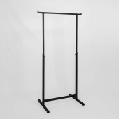 Вешало (стойка) одноярусное для одежды, регулируемое, H1130-1490 мм - Б-СТ-907(черн)