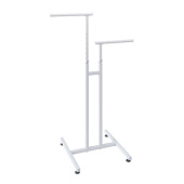OMV-008.PR \ Вешало регулируемое двухрожковое, H1200-1750 мм - VHL.OMV.008.CH.9016MU.25