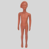 Манекен детский девочка, в полный рост, телесный, H1260 мм - МКА-03Д(девочка)
