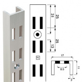 Channel N-112 \ Стойка перфорированная, H2400 мм - NEO.008.CH