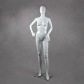 Манекен женский ростовой, белый глянец, H1730 мм - FAM-04/A-4(бел гл)
