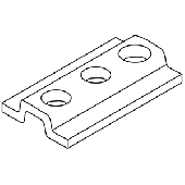 10-00-207 \ Закладная пластинка для петли ZS9004 под винт M5x8 - KMD.187.00