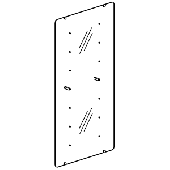 Slide 02 \ Настенная стеклянная панель, H2375 мм - SLD.102.MGL