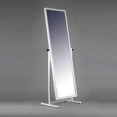 Зеркало напольное в полный рост, широкое, регулируемое, H1600 мм - Т-150-48(бел)