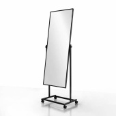 Зеркало напольное в полный рост для примерки, H1590 мм - T01(black)