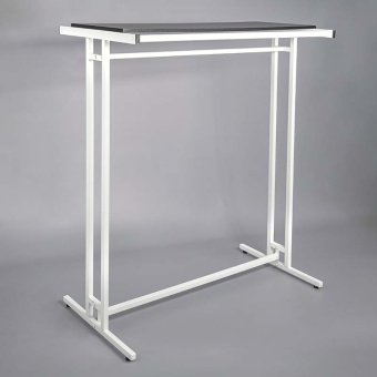 Стойка напольная для одежды, с полкой, H1350 мм - СТ-136П-Л(б/черн)