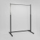 Вешало напольное регулируемое, для магазина, черный/металлик, H1200-1620 мм - М-ТВ-107(черн/мет)