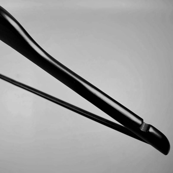 Плечики-вешалка из дерева с перекладиной, L445 мм - C30N-К(черн мат)