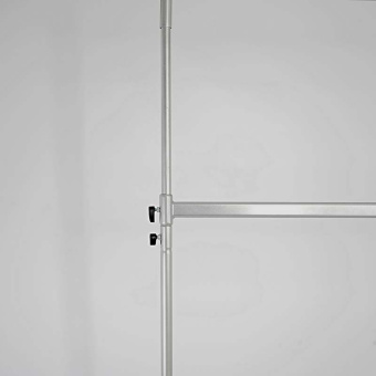 Вешало напольное двухъярусное передвижное, H1420-2250 мм - СТ-021-Л(сер)