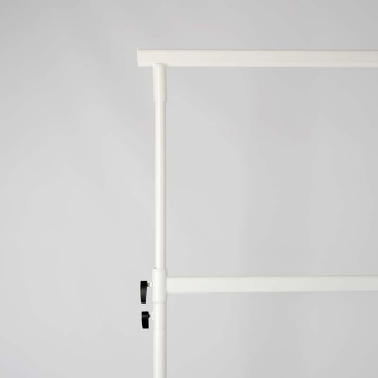 Вешало напольное двухъярусное передвижное, H1420-2250 мм - СТ-021-Л(бел)