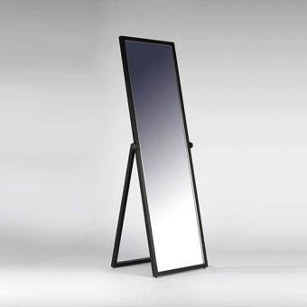 Зеркало напольное широкое для примерки в полный рост, H1480 мм - У-150-48(черн)
