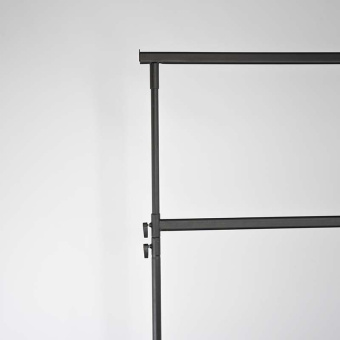 Вешало напольное двухъярусное передвижное, H1420-2250 мм - СТ-021-Л(черн)