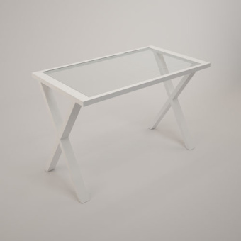 Демонстрационный стол, прозрачное стекло, L900 мм - OMT.013B.GL