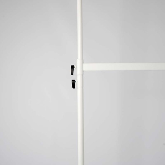 Вешало напольное двухъярусное передвижное, H1420-2250 мм - СТ-021-Л(бел)