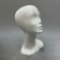 Манекен головы женский для магазина, белый глянец, H350 мм - Г-404/G2(бел)