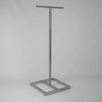 Вешало напольное для одежды, регулируемое по высоте, H1290-1840 мм - СТ-170-Л(сер мет)