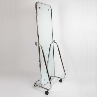 Зеркало напольное для магазина, цвет рамы хром, H1600 мм - ST062R50