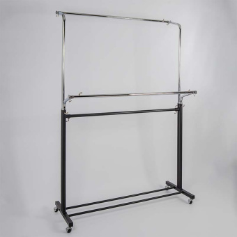 Вешало (стойка) напольное для одежды, регулируемое, H1050-1780 мм - WT005