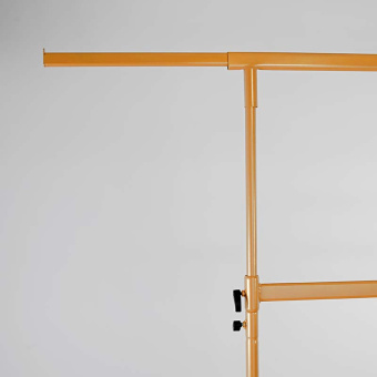 Вешало напольное двухъярусное передвижное, H1420-2250 мм - СТ-021-Л(зол)