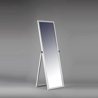Зеркало напольное широкое для примерки в полный рост, H1480 мм - У-150-48(бел)
