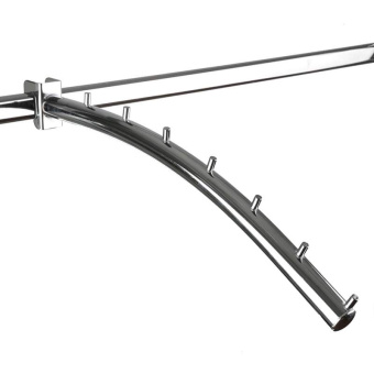 Кронштейн "Банан", 7 штырьков, на овальную трубу, L440 мм - U-304N