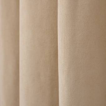 Штора на люверсах, ткань канвас, цвет бежевый, H1950 мм - Н-1К-беж
