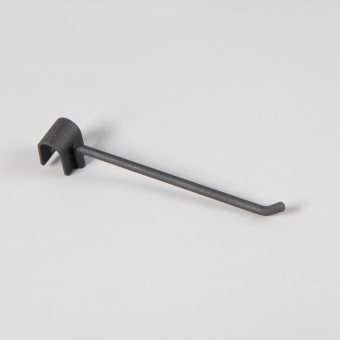 Крючок на овальную трубу, цвет черный муар, L150 мм - U5003(черн)