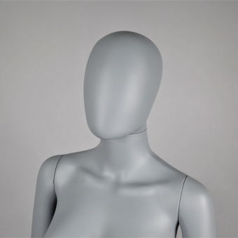 Манекен женский в полный рост, серый матовый, H1760 мм - FAM-05/A-1(сер мат)