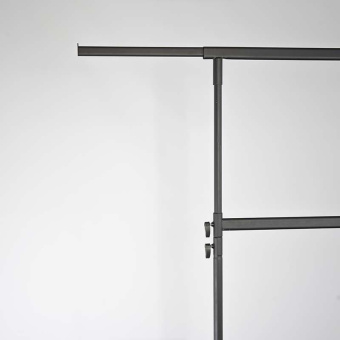 Вешало напольное двухъярусное передвижное, H1420-2250 мм - СТ-021-Л(черн)