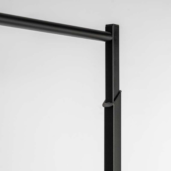 Вешало двухъярусное, регулируемое по высоте, черное, H1770-2270 мм - СТ-125Н-Л(черн)
