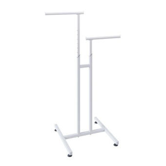 OMV-008.PR \ Вешало регулируемое двухрожковое, H1200-1750 мм - VHL.OMV.008.CH.9016MU.25