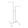 OMV-008.PR \ Вешало регулируемое двухрожковое, H1200-1750 мм - VHL.OMV.008.CH.9016MU.25