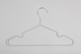 Вешалка - плечики для детской одежды, обрезиненная - A01CH(серебро)