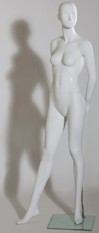 CFWW 226 \ Манекен женский скульптурный белый, H1800 мм - RVL.055.WH
