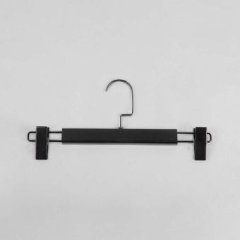 Вешалка с зажимами для одежды, детская, L320 мм - WS 006/1-32(черн/черн)