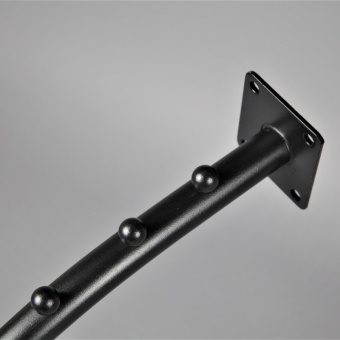 Настенный кронштейн для одежды, изогнутый, L400 мм - 8502А(черн)