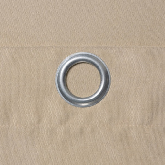 Штора на люверсах, ткань канвас, цвет бежевый, H1950 мм - Н-1К-беж